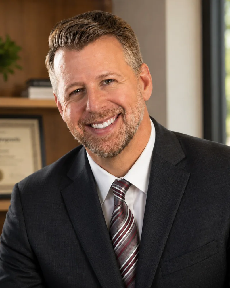 Dr. Daniel Roth in his Williamsburg office
